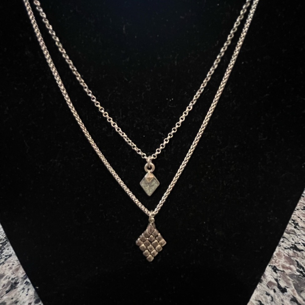 Silver Layered Necklace
